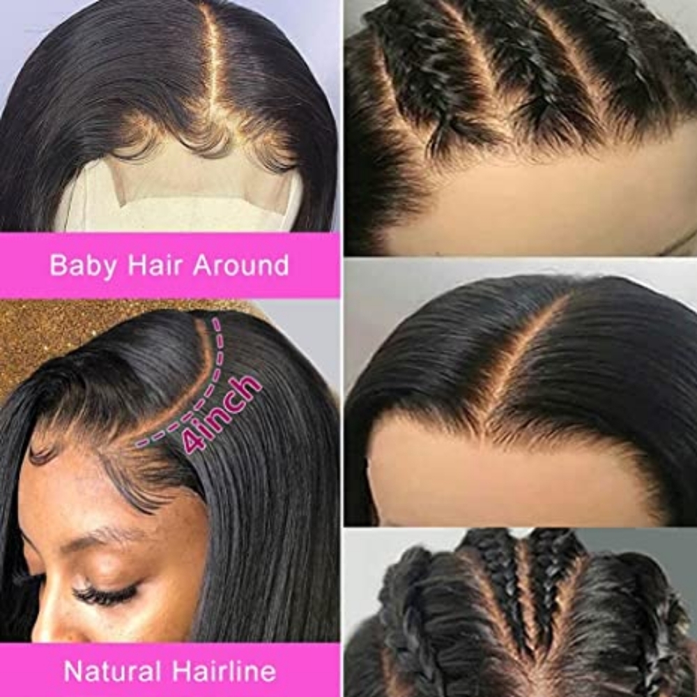 100% Brazilian Virgin Human Hair Transparent Swiss Lace Wig HD Body Wave - Picture 3 of 6